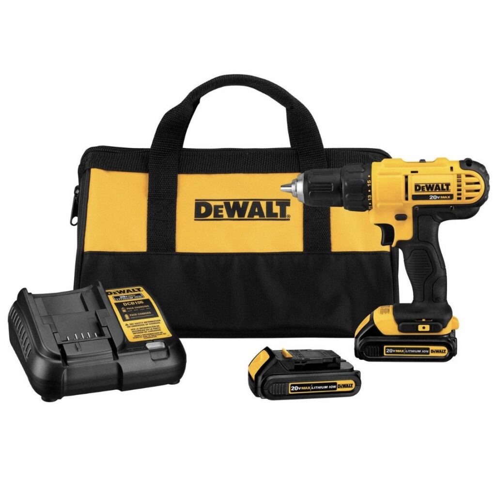 DEWALT DCD771C2 20V MAX cordless drill kit