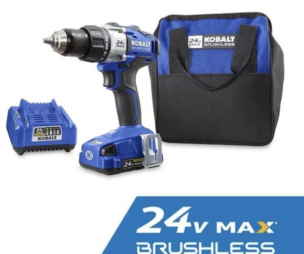 Kobalt 24V MAX brushless cordless drill kit